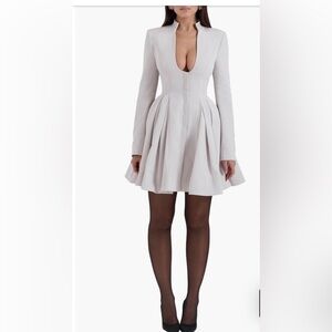 NWT House of CB “Heiress” Long-Sleeve Mini Dress